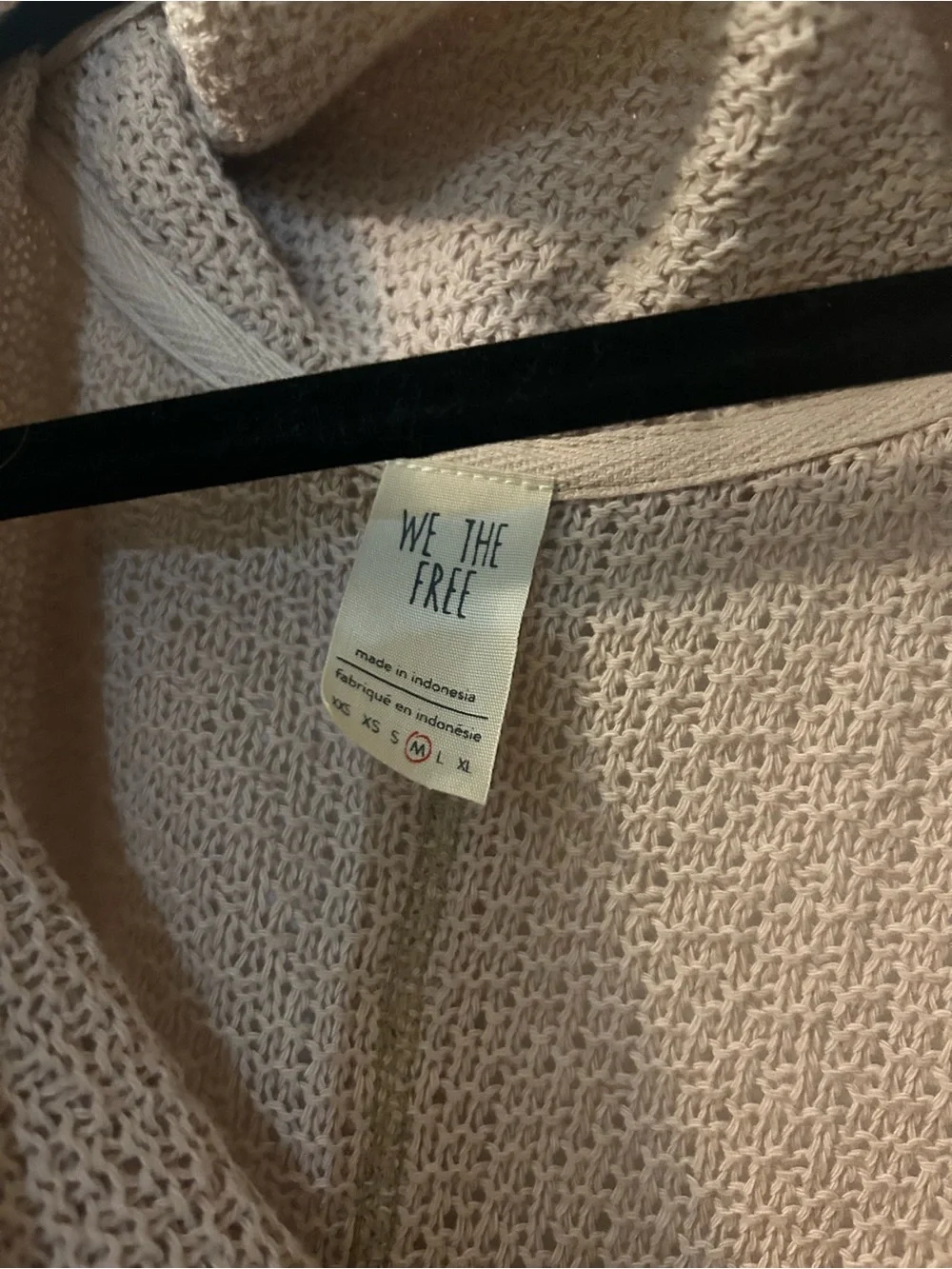 Free People Blush Cowl Neck Open-Knit Sweater